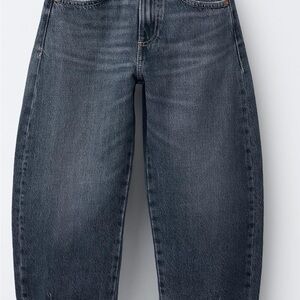Zara Dark Blue Straight Leg Jeans